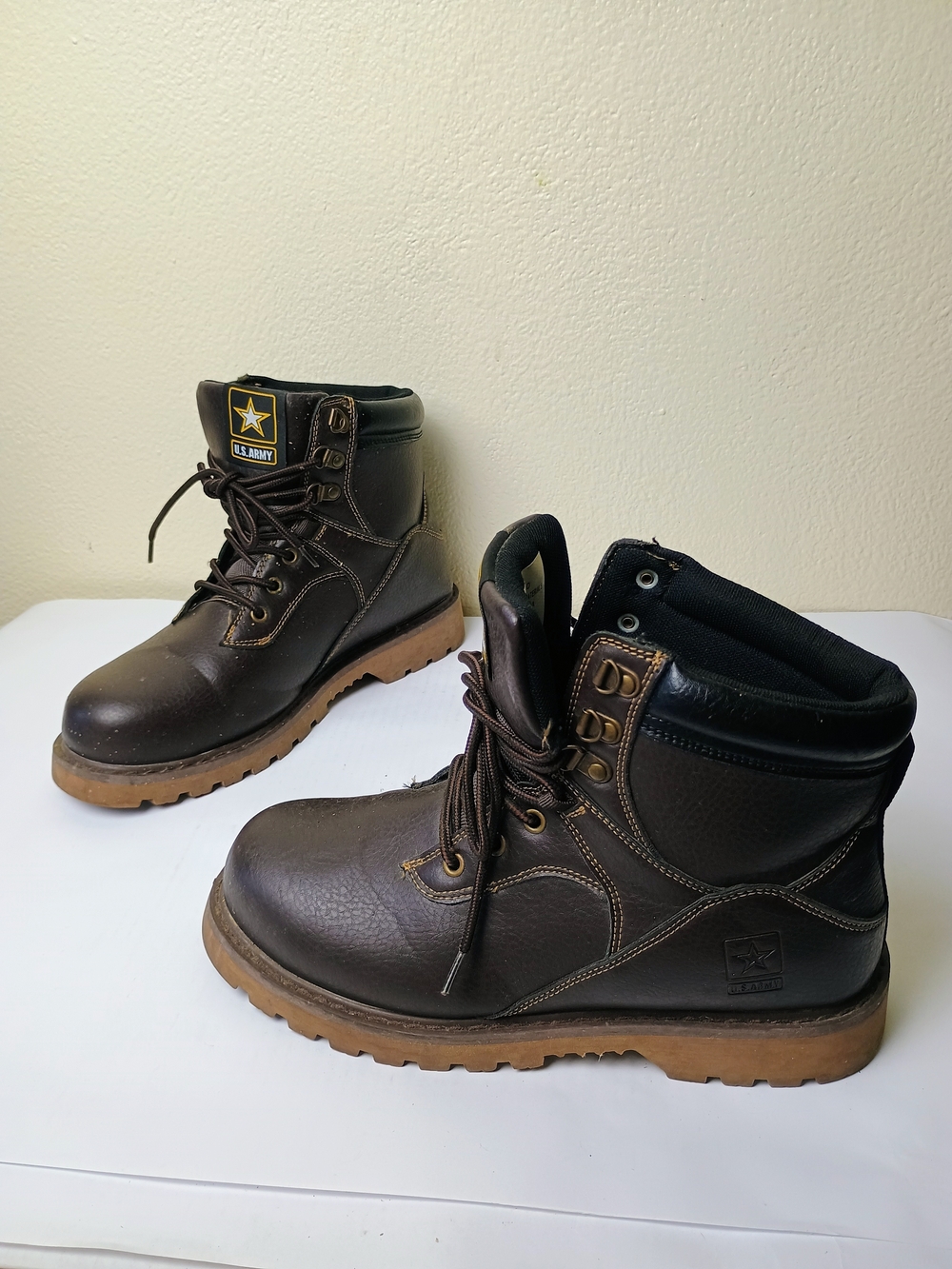 U.S. Army Men's Brown Work Boots 9.5M - Work Field